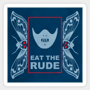 Hannibal Moth Eat the Rude Mask Sticker